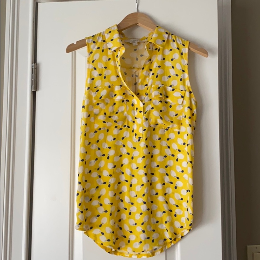 LOFT sleeveless blouse